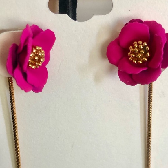 Dahlia Bud Hanging Ball Earring-2 Parts,NWT - Picture 2 of 11